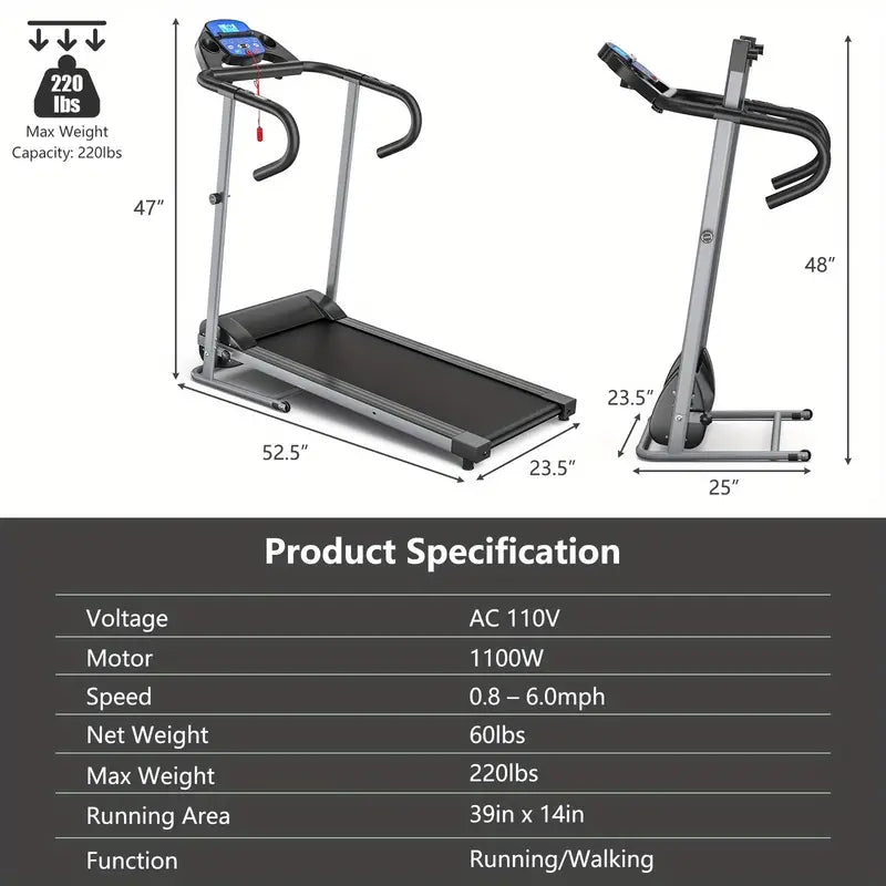 Gentlemen's Foldable Hi-Tech Treadmill