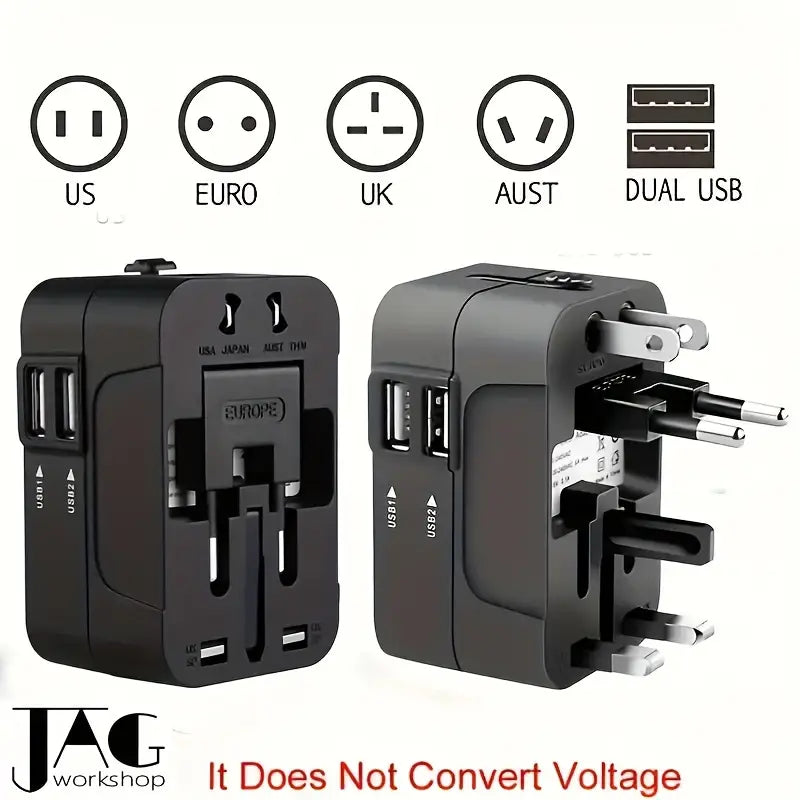 Gentlemen's Universal Travel USB Adapter