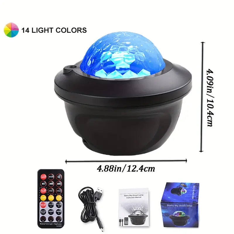 Unisex Galaxy Room Projector + Speaker