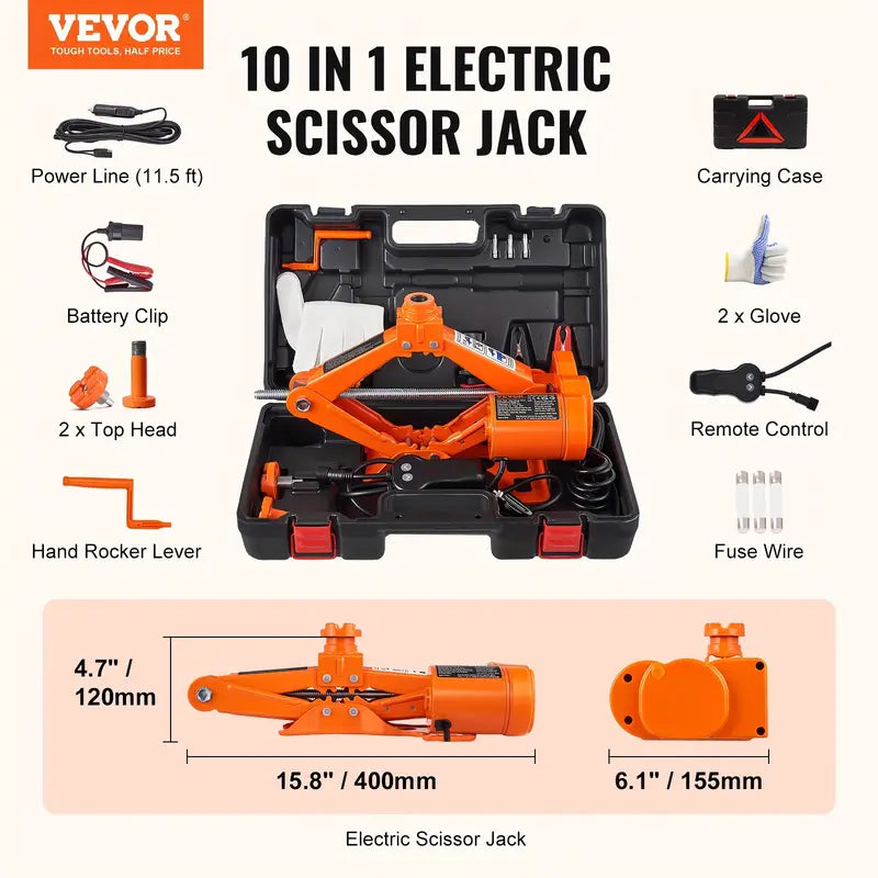 Gentlemen's Electric Scissor Car Jack