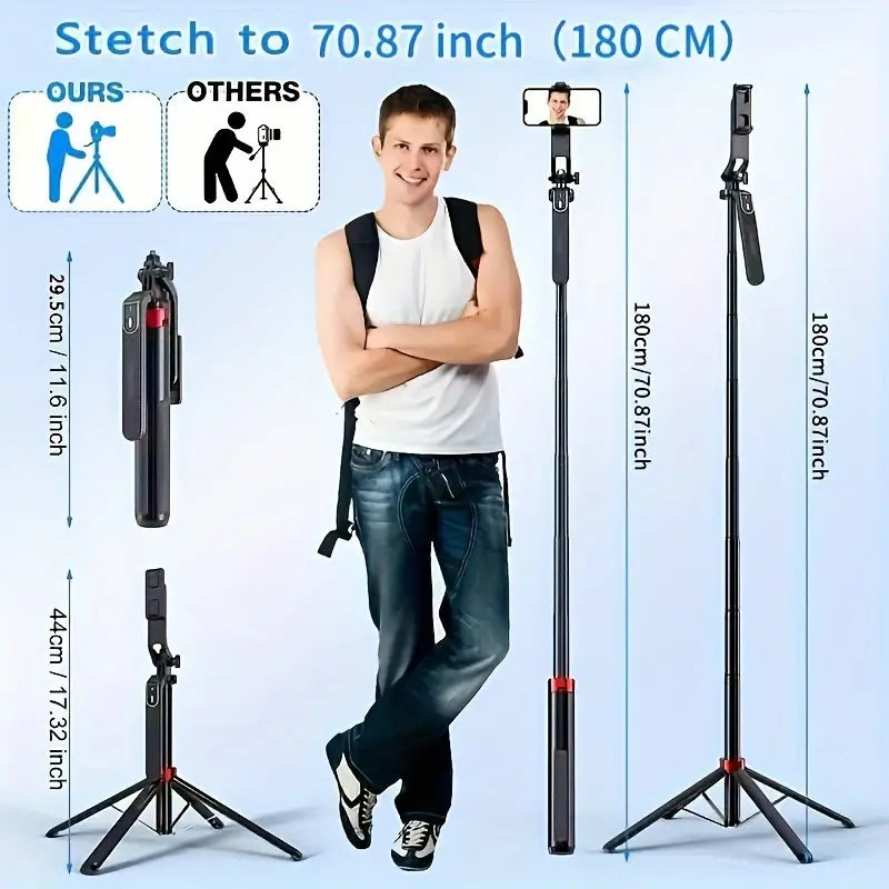 Gentlemen's 72" Selfie Stick Tripod