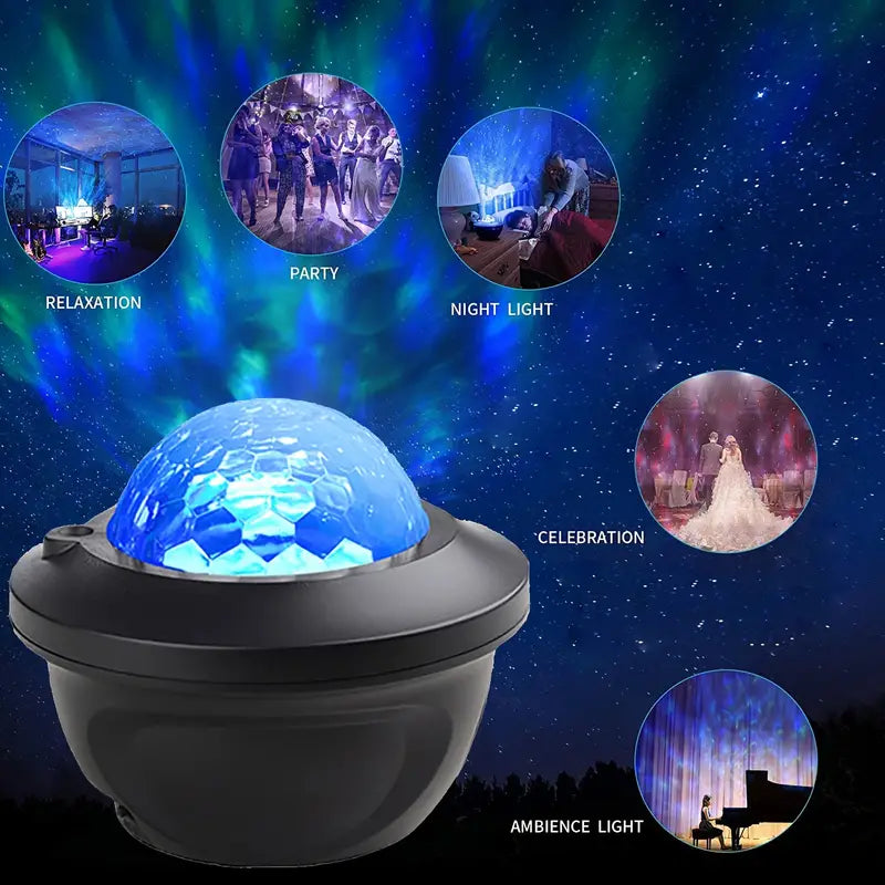 Unisex Galaxy Room Projector + Speaker