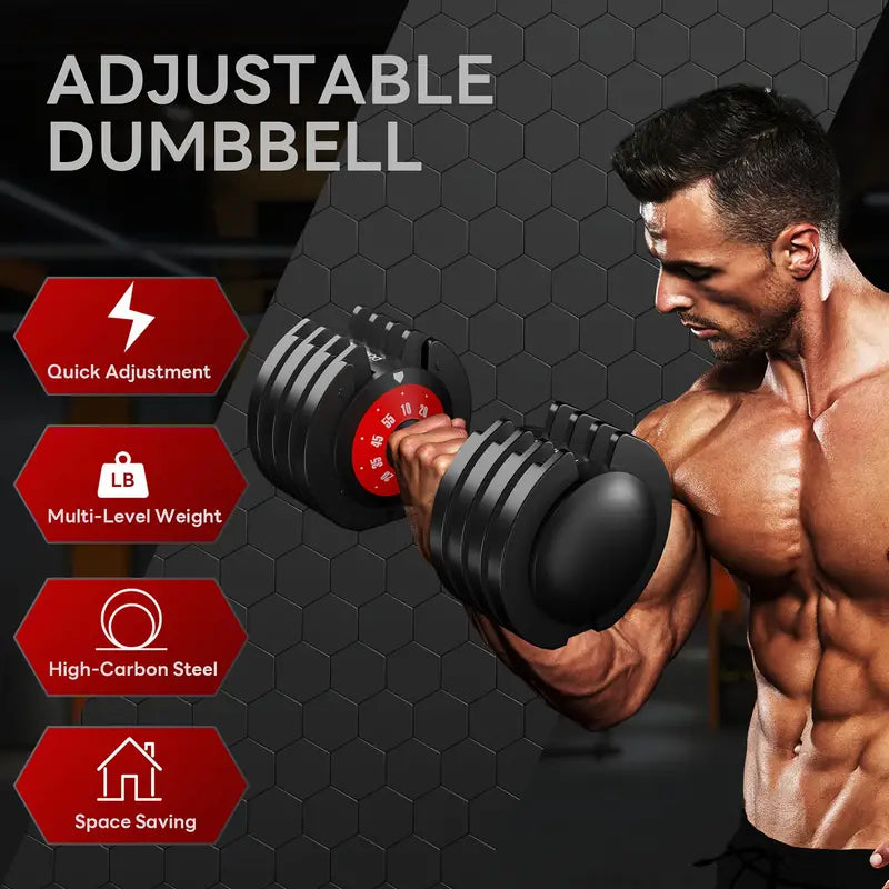 Gentlemen's Adjustable Anti-Slip Dumbbell 55lb