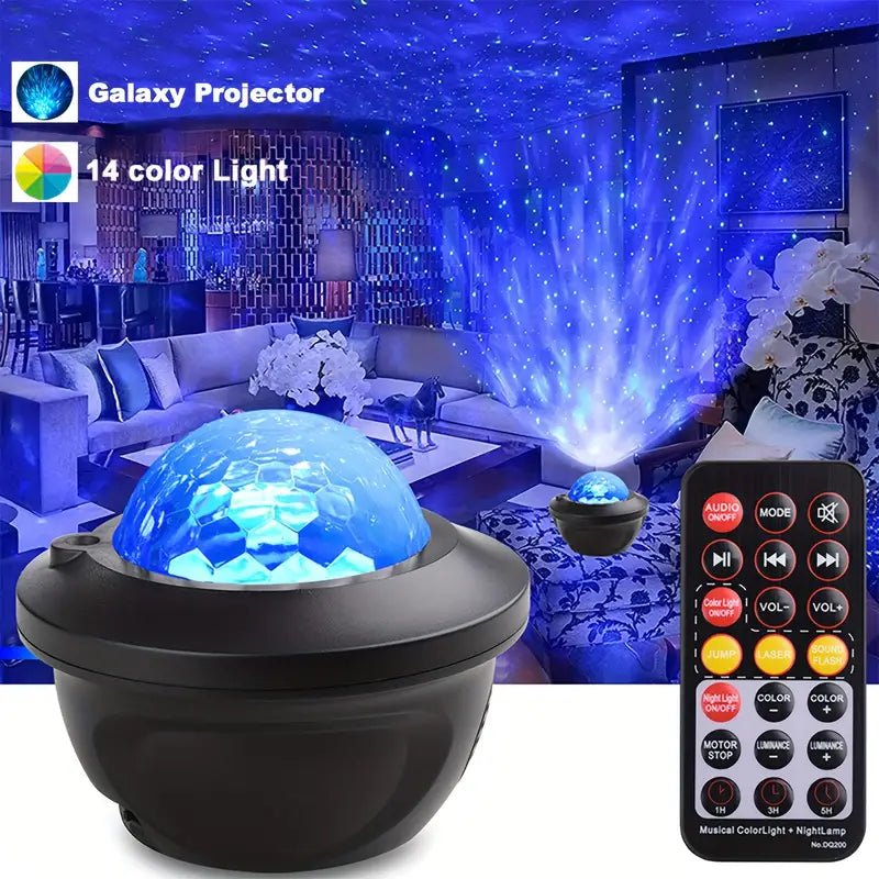 Unisex Galaxy Room Projector + Speaker